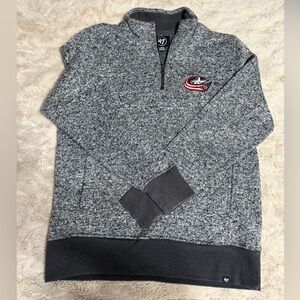 47 Blue Jacket’s Gray Men's Pullover